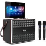 SINGMOOD Karaoke Machine for Adults, Karaoke Machine with Lyrics Display, Portable Karaoke Machine with 2 Wireless Microphones, 800W Peak Power Bluetooth Karaoke Machine