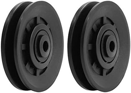 Luwint 3.5" Bearing Pulley Wheel, 2 Packs Fitness Pulleys Replacement for Home Gym Parts