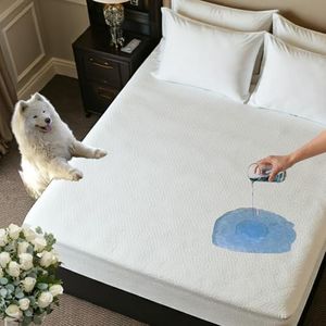 PROTECTOR COLCHON 135. Cubre Colchon 135x190 Transpirable y Ajustable | Protector Colchon Impermeable 135x190 contra Líquidos y Antiácaros | Protector Cama 135x190 Impermeable Rizo