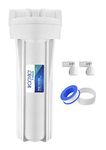 Konvio Neer 10 Inch Pre Filter Housing with 3/8" Elbow Connector for All Domestic RO Water Purifier (PF Housing)