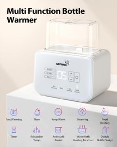 Grownsy 9-in-1 Bottle Warmer – Cream White Baby Bottle Heater