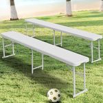 YITAHOME 2 Pack 6FT Folding Bench, 