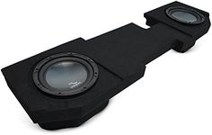 Harmony Audio Compatible with 2002-15 Dodge Ram Quad Or Crew Truck HA-R104 Dual 10" Sub Box Enclosure