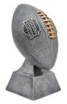 Decade Awards Silver Fantasy Football Trophy - 12 Inch Tall - Engraved Plate on Request (Large - 12 Inch Tall, Silver)