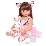 MNMJ Lifelike Reborn Baby Dolls - 22-inch Soft Body Realistic Newborn Baby Dolls Silicone Full Body Real Life Baby Dolls with Feeding Kit Toys Accessories for Ages 3+ Year Old Girls or Collection