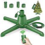 Springlift 2024 Upgrade Rotating Christmas Tree Stand, Adjustable Tree Stands with Remote Control for Up to 𝟕.𝟓 𝐟𝐭 𝟗𝟎 𝐥𝐛 Artificial Tree, Durable 3 Light Outputs with Up to 625 Watts of Power - 360°