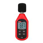 UNI-T UT353 Decibel Meter, Digital Sound Level Meter 30-130dB Audio Noise Volume Measure Device Max/Min Fast/Slow Data Hold LCD Backlit Auto Power Off