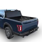 Jovo Hard Flip Back Tri-Fold Tonneau Cover Bed Cover Aluminum, Low Profile, Quad-Fold, 2015-2025 F150, 2022-2025 F150 Lightning 5.5FT Bed (67.1'')