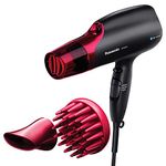 Panasonic EH-NA65-K nanoe Hair Dryer, Professional-Quality with 3 attachments including Quick-Dry Blow Dry Nozzle for Smooth, Shiny Hair