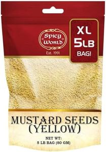 Spicy World Yellow Mustard Seeds Bulk, 5-Pounds