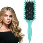 Susubaofu Curl Defining Thick Hair Brush,Wide Tooth Soft Shaping Comb for Wet Curls,Curly Wavy Dry Detangle Hair Brush Girls,Less Pulling Hair Styling Appliances for Women and Men