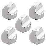 (5 Pack) WB03X25889 Range Burner Control Knob Replacement Part for GE Cafe CGP350 & CGP350 Series, Replace WB03T10329, WB03X25889, 4920893, GEHWB03X25889, WB03X32194