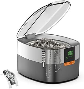 KECOOLKE Limpiador Ultrasónico de Joyas, Limpiador Sónico de 750 ml con Temporizador Digital para Gafas, Anillos, Monedas, Anillos, Cubiertos