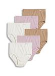 Jockey Women's Underwear Plus Size Elance Brief - 6 Pack, Ivory/Light/Pink Shadow, 9