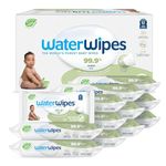 WaterWipes Plastic-Free Textured Clean, Toddler & Baby Wipes, 99.9% Water Based Wipes, Unscented & Hypoallergenic for Sensitive Skin, 720 Count (12 packs), Packaging May Vary