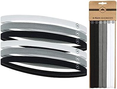 Thin Elastic Sports Headbands - Workout, Running, Soccer for Women & Men