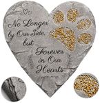 OBSI Dog Memorial Gifts for Loss of Dog Sympathy Gift - Rainbow Bridge Dog Memorial Stone for Remembrance Dog Passing Away Sympathy Gifts - Thoughtful Pet Loss Gifts - Gray