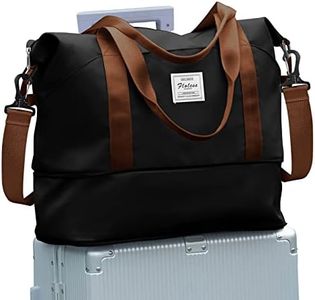 Women Travel Duffle Bag, Sport Gym Tote Bag for Women, Weekender Bag Carry on Bag, Beach Bag Overnight Bag Waterproof Luggage Bag Expandable