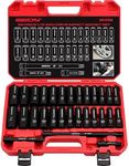 SEDY 29-Piece 1/2" Drive Impact Socket Set, SAE and Metric Deep Sockets with Socket Extension Bars - CR-V with Storage Case