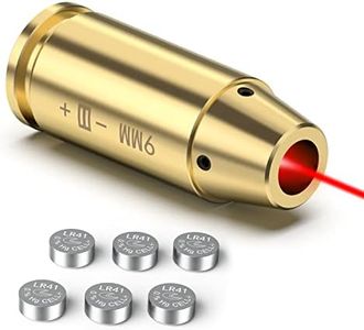 Fyland 9MM Laser Bore Sight Red Laser Bore Sight Zeroing Boresighter with 6 Sets Batteries