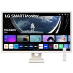 LG MyView Smart Monitor 32SR50F, 32 Inch, Full HD 1080P IPS Panel, Built in Speakers, Wifi & Bluetooth Connectivity, webOS Smart TV Apps with Remote Control, White