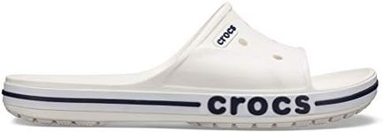 Crocs Unisex Adult Bayaband Slide, White/Navy, US M8W10