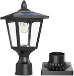 Solar Post Lights, 6000K Dusk to Da