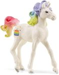 Schleich bayala, Collectible Unicorn Toy Figure for Girls and Boys, Rainbow Cake Unicorn Figurine (Dessert Series)