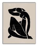 Henri Matisse Female Abstract Art, Woman Body Minimalist Wall Art - 11x14 - Unframed Print - Office Decor, Bedroom, Living Room Wall Art