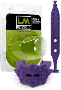 Loudmouth Football Mouth Guard - 3D SpikeSurge Football Mouthpiece with Strap, Fits Adult & Youth, Mouth Guard Football Accessories (Frog Dark Purple)
