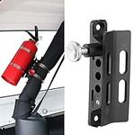 Fire Extinguisher Mount Vehicle Universal Adjustable Roll Bar Fire Extinguisher Bottle Holder Quick Release Fire Extinguisher Bracket for Jeep Wrangler Sport/JK/Sahara (Silver)