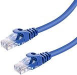 PrimeCables Cat6 Ethernet Cable 75ft Flat Internet Cable Patch Cable RJ45 Ethernet Bare Copper Network Cable 550MHz UTP - Blue