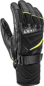 LEKI Unisex_Adult Sports Ski Pole, Black/Yellow, 10.5