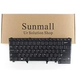 Sunmall Replacement Backlight Keyboard For Dell Latitude E5420 E5430 E6220 E6320 E6330 E6420 E6430 E6440 series US Layout BLACK