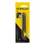 STANLEY STHT10322-800 9mm Plastic Slide Lock Snap Off Knife (Black)