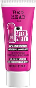 Bed Head by TIGI Mini After Party Smoothing Cream, Travel Size, Anti Frizz Hair Styling Cream with Castor Seed Oil for Wet or Dry Styling, Tames Flyaways & Static, High Shine Hold, 50ml
