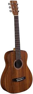 Little Martin LXK2 Acoustic Guitar with Gig Bag, Koa and Sitka Spruce HPL Construction, Modified 0-14 Fret, Modified Low Oval Neck Shape Dark Natural