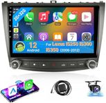 Leadfan Android 12 Car Stereo Radio for Lexus IS250 IS300 IS350 2006-2012 Compatible with Apple Carplay Android Auto 10.1'' Touch Screen in-Dash Navigation GPS Bluetooth WiFi Unit Back Camera 2+32G