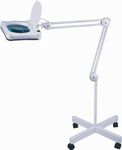 Lightcraft Professional Daylight LED Magnifying Lamp with Massive 7.5" x 6.2" Aspheric Lens, Floor Standing