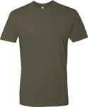 Next Level Mens Premium Fitted Short-Sleeve Crew T-Shirt, Military Green(1pck), X-Large