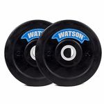 WATSON Rubber Weight Plate Set, 4Kg(2Kgx2) Rubber Dumbbell Plates 30mm for Home or Professional Exercise Gym Weight Plates, Home Gym Equipments