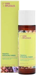 Good Molecules Pineapple Exfoliating Powder 2.1oz - Gentle, Cleansing, Exfoliating Facial Scrub with Enzymes for Bright, Clear, Youthful Skin - Fragrance, Silicon, Mineral Oil, and Alcohol Free