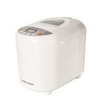 Hamilton Beach Bread Maker, Quick Bake, 19 Programmes, 3 Loaf Sizes, Gluten-Free, Whole Wheat, Jam & Pizza Dough, 15 Hour Timer, Adjustable Crust Control, Keep Warm Function, White - HB8103BMW