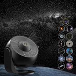 Star Projector,Galaxy Projector for Bedroom,HD Image Starry Sky Night Light with 4K Replaceable 13 Film Discs,360° Rotating,Timed Planetarium Projector for Kids,Home Theater,Ceiling,Room Decoration