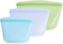 Stasher Premium Silicone Reusable Food Storage Bags, 3-Pack, Multi | Multi-Use Food Storage Bags, Lunch Bag, Travel Containers | BPA Free, Leak-free, Dishwasher-Safe, Eco-friendly