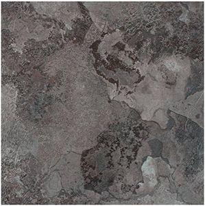 Achim Imports VFT961POVR Home Furnishings Portfolio 12x12 2.0mm Self Adhesive Vinyl Floor, Midnight Marble, 9 Tiles/9 sq. ft, 12 x 12