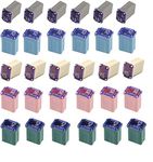 30 Pack Micro Cartridge Fuses Mcase Type Fuse 15amp 20amp 25amp 30amp 40amp for Cars, Trucks, and SUV