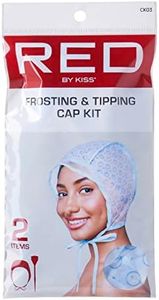 Red by Kiss Hair Dye Coloring and Highlighting Kit Frosting and Tipping Cap kit (2 Piece Kit)