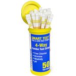 Poolmaster 22211 Smart Test 4-Way Pool and Spa Test Strips - 50ct (Packaging may vary)