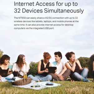 TP-Link 4G Portable WiFi Hotspot – M7650 Mobile Router